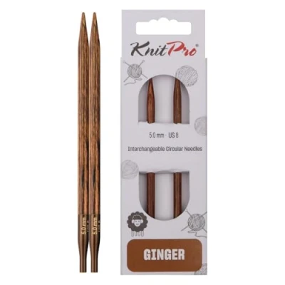 Imagen de KnitPro Agujas de Tejer, Madera, Colores Variados, 5 mm
