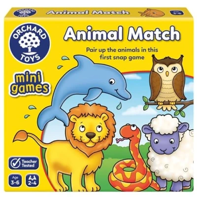Imagen de Orchard Toys Animal Match Mini Game, Small and Compact, Travel Themed Memory Age 3 6, Family Game