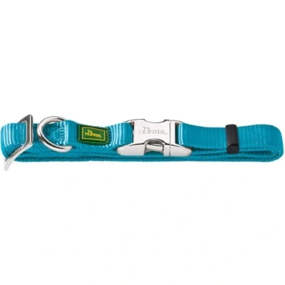 Imagen de Hunter Collar Vario Basic con cierre de aluminio M cuello 40 55 cm turquesa