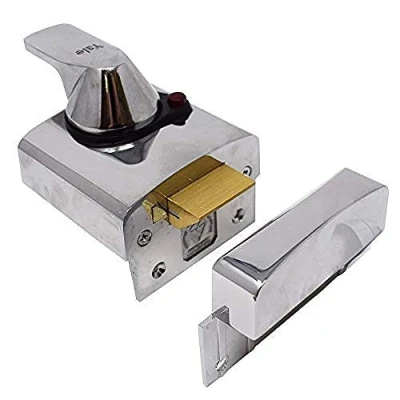 Imagen de YALE B BS2 CH 40, British Standard Nightlatch, 40 mm, Acabado Cromado, Alta Seguridad Aprobado por compañías de Seguros, Cromo Pulido, 50