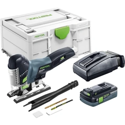 Imagen de festool Sierra de calar inalámbrica carvex psc 420 ebi plus con batería 18v 4.0 ah y cargador 576525