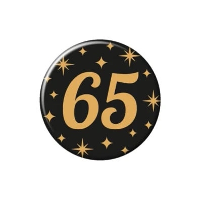 Imagen de PD Party Con Clase Badge, Color oro/negro, 5.5 cm (7032309)