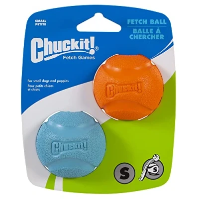 Imagen de ¡Tírala! Juguete de goma duradero para perros Fetch Dog Ball, lanzador pequeño, compatible con masticar perros, paquete 2