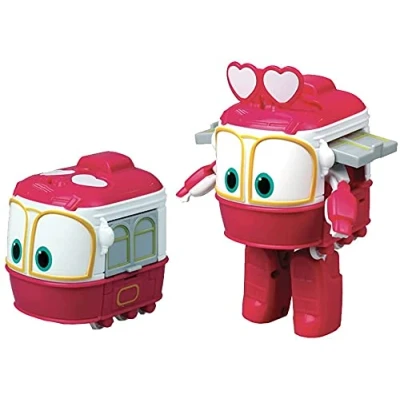 Imagen de TOYSGIOCATTOLI 80166 Robot Trains Figura Selly Sally Transformable de 10 cm