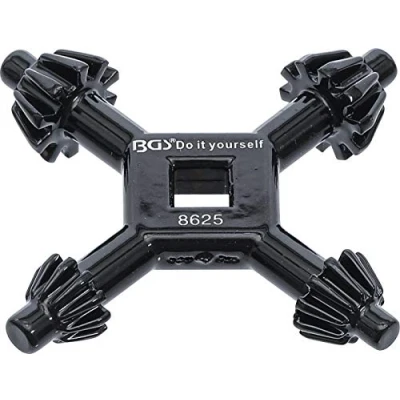 Imagen de BGS Diy 8625 Llave de cruz para portabrocas universal Ø 4 / 5,5 6 7 mm