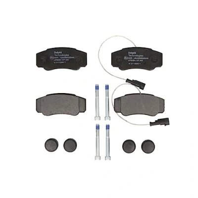 Imagen de DELPHI LP2054 Juego de pastillas freno con contacto avisador desgaste Chapa antichirridos accesorios NISSAN: Cabstar, NT400 Cabstar
