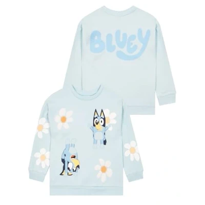 Imagen de Bluey Sudadera Niña Jersey Flor Ropa para Niñas Algodón Azul 18 24 Meses