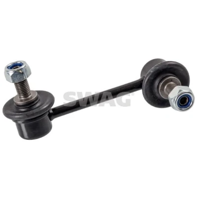 Imagen de SWAG 83 93 3918 Bieleta de suspensión 104 M10 x 1,25 con tuerca autofijadora Acero negro MAZDA: MX 5 3, CX 7, RX 8