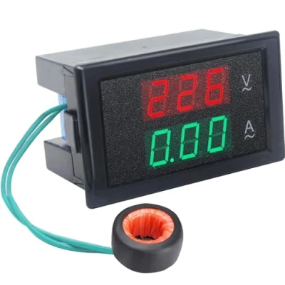 Imagen de KETOTEK Voltimetro Amperimetro Digital AC 220V 80 300V 0 100A Medidor de Voltaje y Amperaje Volt Amp Pantalla LED con Transformador Corriente