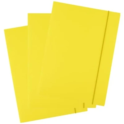Imagen de D.RECT Carpeta de Cartón 25 Piezas Postal con Banda Elástica A4 300 g, Amarillo