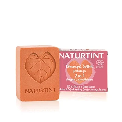 Imagen de Naturtint, Champú Sólido Fortaleza 2 en 1, Barra + Acondicionador, Fortalece, Regenera y Protege, Para Cabello Débil o con Problema de Caída, 99% Ingredientes Naturales, ECOCERT, 75ml