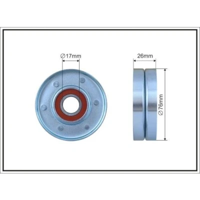 Imagen de Rodillo tensor, correa auxiliar CAFFARO 185 00