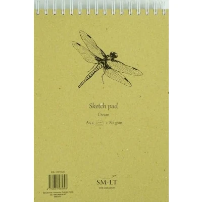 Imagen de SM.LT EB 100TS/C Authentic line Cuaderno para bocetos (A4, 80 g, papel de libro, 100 páginas), color crema