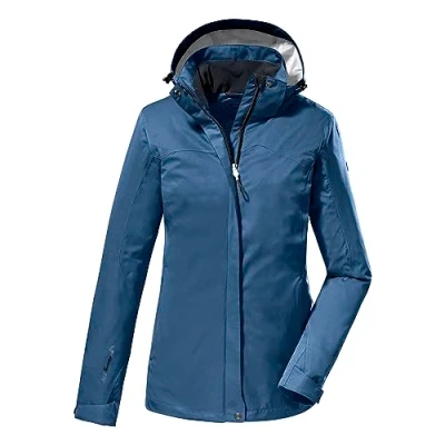 Imagen de killtec Mujer Chaqueta funcional/chaqueta de exterior con capucha desmontable KOS 133 WMN JCKT, dark ocean, 34, 38383 000