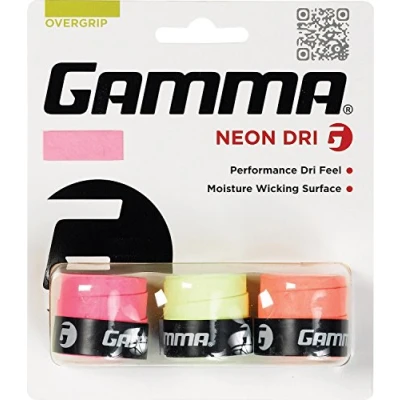 Imagen de Gamma Neón Overgrip Surtido, Unisex, Neon Dri, 3 Unidades
