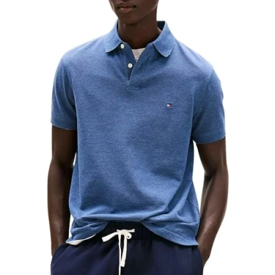 Imagen de Tommy Hilfiger 1985 Regular Polo Mw0mw17770 Camiseta, Azul (Faded Indigo Heather), XS para Hombre