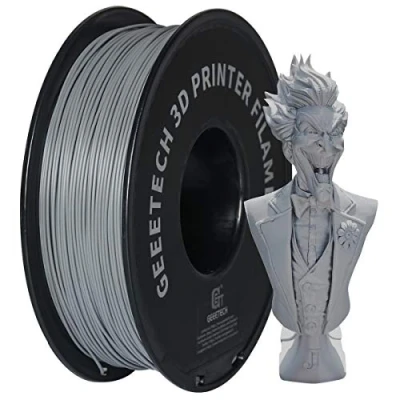 Imagen de GEEETECH Filamento PLA 1.75mm para impresión 3D, 1kg Spool, Gris