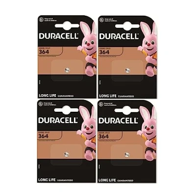 Imagen de 4 x Duracell 364 (4 blísters de 1 batería) pilas (SR621/V364/SR60/SR621W)