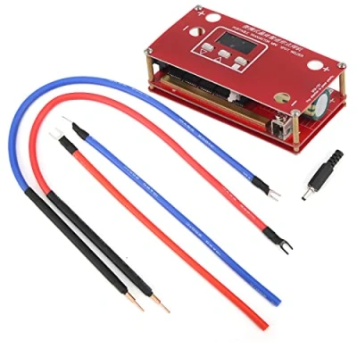 Imagen de Fafeicy LCD Mini máquina de soldadura por puntos, batería litio portátil del transistor 18650, adopta el modo automático y control microordenador chip, para condensador