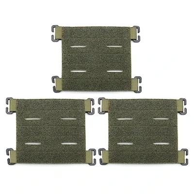 Imagen de MiOYOOW Panel de parche Molle 3 uds, accesorio parches tácticos con lazo corte para chaleco táctico mochila al aire libre