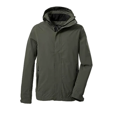 Imagen de killtec Hombre Chaqueta funcional/chaqueta de exterior con capucha desmontable KOS 87 MN JCKT_XENIOS, olive, S, 39147 000