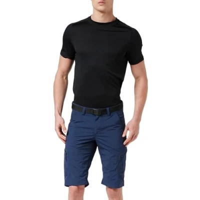 Imagen de Schöffel Pantalones Cortos para Hombre Silvaplana2, versátiles de Senderismo con cinturón Separado, Exteriores prácticos Bolsillos, Verde Aerosol, 48