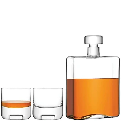 Imagen de LSA International Cask Whisky Set transparente 1 unidad Vidrio soplado y hecho a mano KC05