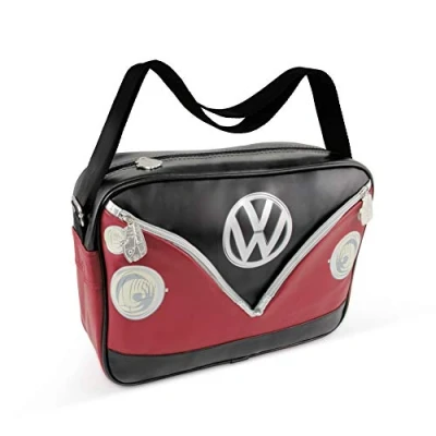 Imagen de BRISA VW Collection Volkswagen Bolsa de hombro viaje y ocio T1 Camper Bus (Bus Front/Negro)