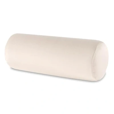 Imagen de Totsy Baby cojin Cervical Visco Foam Velvet 15x40 cm rulo reposacabezas cilindrico viscoelastico Alargado Beige