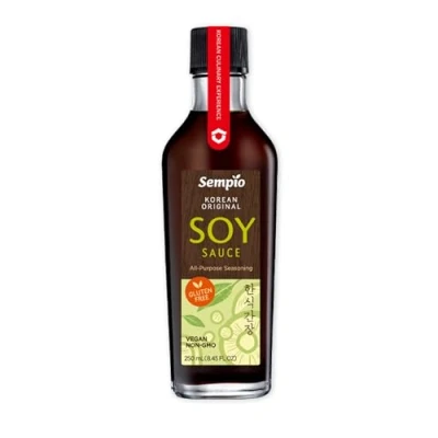 Imagen de Salsa de Soja Original Coreana Sempio (250ml) Premium para Culinarias Variadas Vegana, No Transgénica