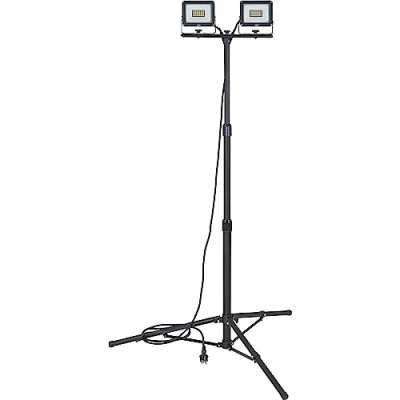 Imagen de Brennenstuhl foco LED con trípode JARO 6060 T (2x20W, 4800lm, 6500K, IP65, luz de trabajo y cable 3m)