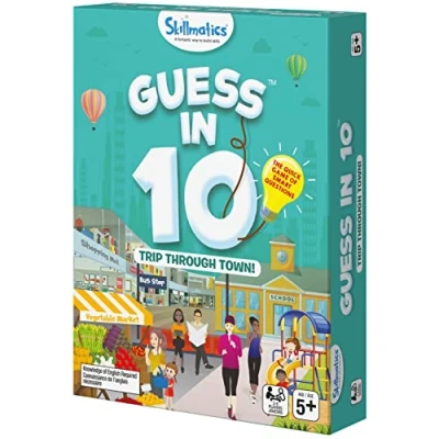 Imagen de Spin Master Games Skillmatics Guess in 10 Juego de Mesa Educativo, para familias y niños a Partir 5 años, Viaje por la Ciudad