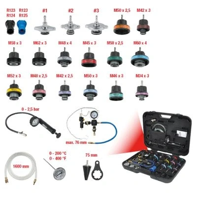 Imagen de Kit prueba, presión refrigeración KS TOOLS 150.1930