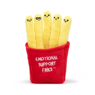 Imagen de Patatas fritas de apoyo emocional animales peluche y juguetes identificables, esponjosos peluches, grandes ideas regalo para seres queridos todas las edades, incluye 5 peluches