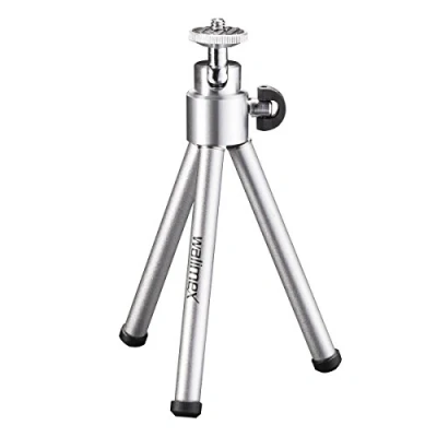 Imagen de Walimex WT 070 Mini trípode con Cabezal esférico de 26 cm, Color Plata