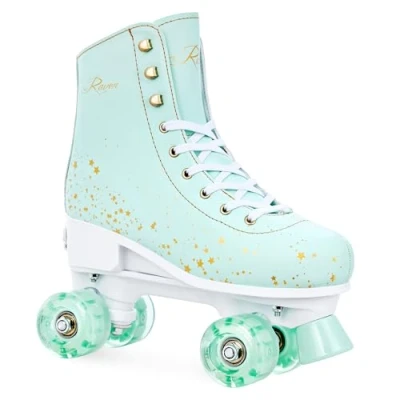 Imagen de RAVEN Patines de ruedas Noa Mint LED iluminadas ajustables 31 34 (20cm 21,5cm)