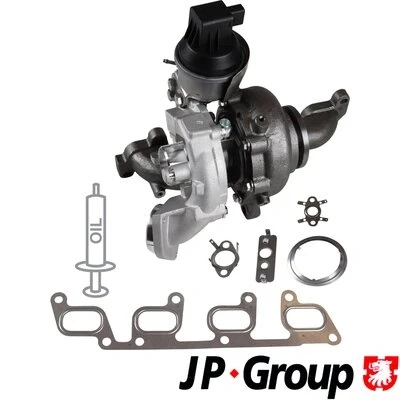 Imagen de JP GROUP 1117409100 Turbocompresor de gases escape con juntas VOLKSWAGEN: Touran I, Scirocco III, Passat B7 Berlina