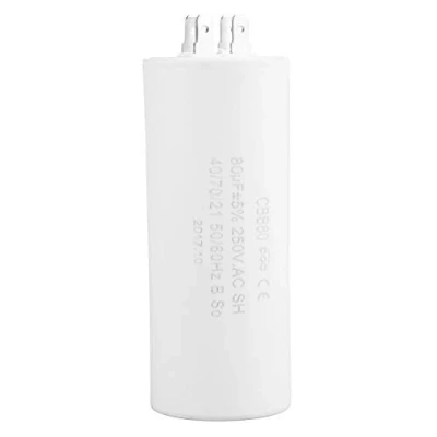 Imagen de Condensador de funcionamiento CBB60 AC 250V 80uF 50 / 60HZ en forma cilindro motor para bomba