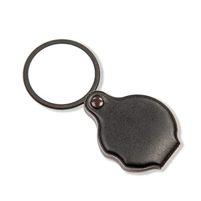 Imagen de Carson Lupa de Vidrio Apertura Deslizante, Potencia 4X, Funda Protectora, diámetro Lente 2,13 Pulgadas, Deslizante con Protectora (GN 11)
