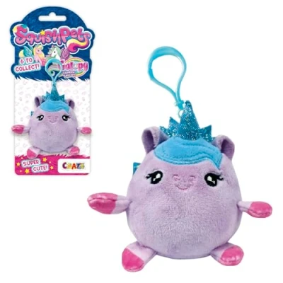 Imagen de Squishpets Llavero Galupy Rainbow Unicorn Nova 6 cm Peluche Suave Unicornio Arcoíris Accesorio Infantil Niña para Mochila Regalo Original
