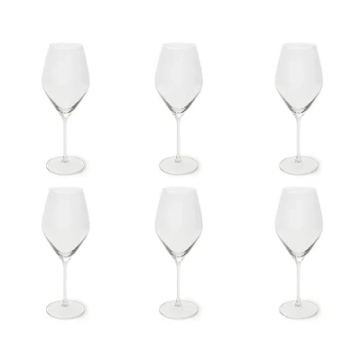 Imagen de Excelsa Asti Juego de 6 copas vino, transparentes, cristal soplado, capacidad 470 ml.