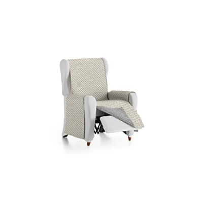 Imagen de Eysa Mist Funda, Poliéster, Beige/Gris, 1 Plaza 55cm. Válido para sofá Desde 60 a 110 cm