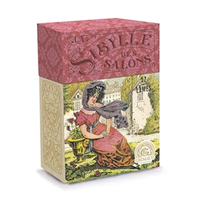 Imagen de Grimaud La Sibylle Des Salons Oracle adivinatorio Estuche de 67 Cartas Fabricadas en Francia Hoja Palabras Clave y vídeo explicativo Incluidas Cartomancie