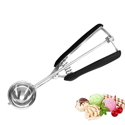Imagen de Lamkrtlp Cuchara para Helado, Acero Inoxidable de Ice Cream Scoop, Helado Frutas Puré Papas Masa Bolas Carne, 5cm