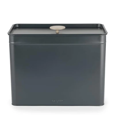 Imagen de Salter BW12460EU7 Marino Panera grande Almacenamiento de pan, bagels y pasteles, acabado con recubrimiento en polvo, para encimera cocina, frescura duradera, caja almacenamiento, 33 x 18