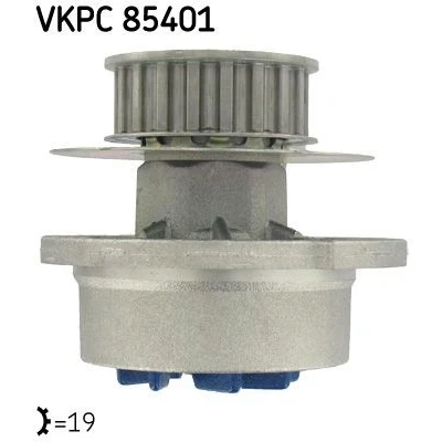 Imagen de SKF VKPC 85401 Bomba de agua 19 con juntas Metal para accionamiento correa trapecial OPEL: Kadett E CC, Corsa A Vectra Berlina