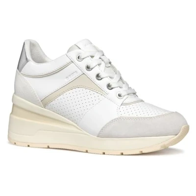 Imagen de Geox D ZOSMA A, Zapatillas Mujer, White/Off White, 40 EU