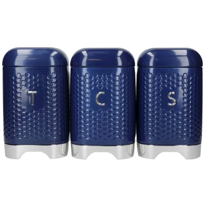 Imagen de KitchenCraft Storage Jars Lovello Midnight Navy Set of 3