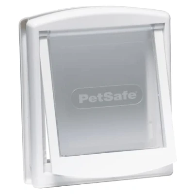 Imagen de PetSafe Staywell Original Puerta para Perros Medianos y Gatos Entrada Salida Mascotas con Panel de Cierre Incluido Blanco M