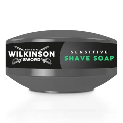 Imagen de Wilkinson Sword Jabón de Afeitar Clásico para Hombre 125 g Espuma Afeitado Rica Piel Sensible, Hidratante, con Taza Recargable Tradicional, Barba y Rostro, Fabricado en Alemania